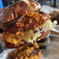 Spicy Soul Plane with bacon, xtra chipotle mayo, no tomatoes  #Veganuary at Twisted Plants in Milwaukee