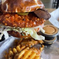 Spicy Soul Plane with bacon, xtra chipotle mayo, no tomatoes  #Veganuary at Twisted Plants in Milwaukee