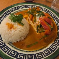 Curry tofu at Plants of Roselyn in South East London