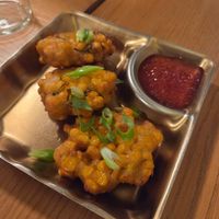 Sweet corn cake at Plants of Roselyn in South East London