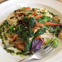 Tofu stir-fry at Kahumana Organic Farm and Cafe in Waianae