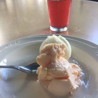 Blood orange and also lime sorbet.   at Kahumana Organic Farm and Cafe in Waianae