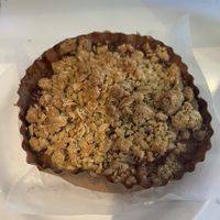 Peach cobbler   at Old Europe Pastries in Asheville