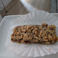 Vegan oatmeal date bar at Old Europe Pastries in Asheville
