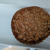Vegan apple crisp at Old Europe Pastries in Asheville