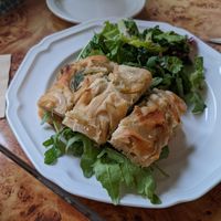 Focaccia sandwich at Rooted 루티드 in Seoul