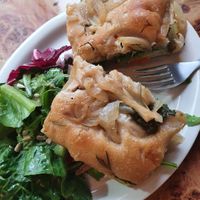 Bit oily for me w 깻잎pesto  at Rooted 루티드 in Seoul