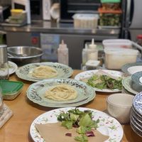 Open kitchen. Very homey style  at Rooted 루티드 in Seoul