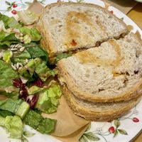 Grilled Cheese Sandwich. Maybe I expected too much? Homemade cheese was off and I wished they use good quality of vegan cheese instead… Sourdough bread was very light too  at Rooted 루티드 in Seoul