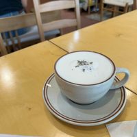 Lavender chai latte at Rooted 루티드 in Seoul