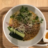Golden sesame ramen (has the peanut butter in it)  at T's Tantan - Tokyo JR Station in Tokyo