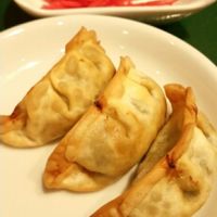 Deep fried dumpping at T's Tantan - Tokyo JR Station in Tokyo