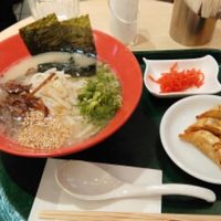 ramen and dumpling at T's Tantan - Tokyo JR Station in Tokyo