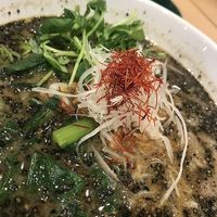 Black sesame tan-tan  at T's Tantan - Tokyo JR Station in Tokyo