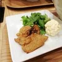 three toppings, soy meat, vegan cheese and coriander at T's Tantan - Tokyo JR Station in Tokyo