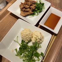 Cheese balls and soy meat add ons   at T's Tantan - Tokyo JR Station in Tokyo