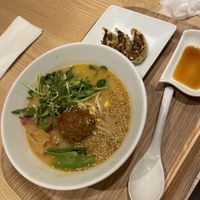The golden sesame ramen   at T's Tantan - Tokyo JR Station in Tokyo