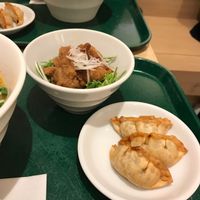 soy-meat and dumplings at T's Tantan - Tokyo JR Station in Tokyo