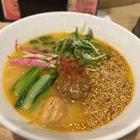 Golden sesame tantan ramen  at T's Tantan - Tokyo JR Station in Tokyo