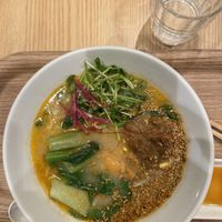 Golden Sesame Ramen #Veganuary at T's Tantan - Tokyo JR Station in Tokyo