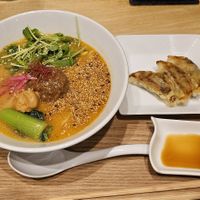 Golden sesame tantan with peanut butter at T's Tantan - Tokyo JR Station in Tokyo