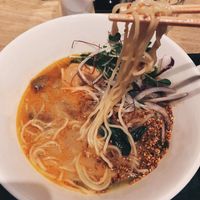 golden sesame ramen! my favourite!  at T's Tantan - Tokyo JR Station in Tokyo