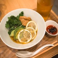 Lemon ramen! Delicious   at T's Tantan - Tokyo JR Station in Tokyo