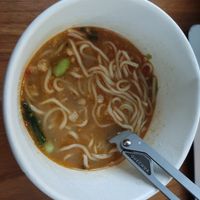 Tantan instant noodle pot at T's Tantan - Tokyo JR Station in Tokyo