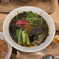 Black sesame ramen. Much more flavoursome than golden sesame   at T's Tantan - Tokyo JR Station in Tokyo
