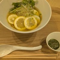 レモンラーメン at T's Tantan - Tokyo JR Station in Tokyo