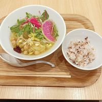 Yuzu Ramen mit Reis at T's Tantan - Tokyo JR Station in Tokyo