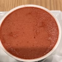 Strawberry sorbet   at T's Tantan - Tokyo JR Station in Tokyo
