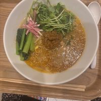 Golden sesame ramen   at T's Tantan - Tokyo JR Station in Tokyo