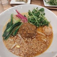 Sesame ramen at T's Tantan - Tokyo JR Station in Tokyo
