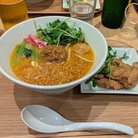 Sesame TanTan and Char Sui extra at T's Tantan - Tokyo JR Station in Tokyo