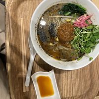 spicy black sesame ramen (my recommendation)  at T's Tantan - Tokyo JR Station in Tokyo