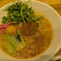 Golden sesame tantan men at T's Tantan - Tokyo JR Station in Tokyo