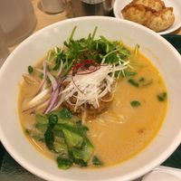 White sesame ramen  at T's Tantan - Tokyo JR Station in Tokyo