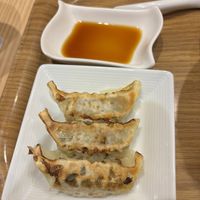 Gyozas  at T's Tantan - Tokyo JR Station in Tokyo
