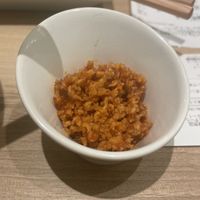 Crispy and spicy 180 Y  at T's Tantan - Tokyo JR Station in Tokyo