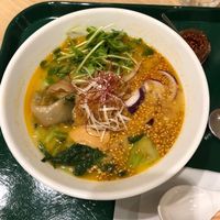 Golden Sesame Ramen at T's Tantan - Tokyo JR Station in Tokyo