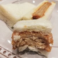 Katsu sandwich at T's Tantan - Tokyo JR Station in Tokyo