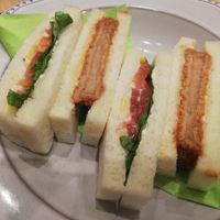 Katsu and vegetable sandwich at T's Tantan - Tokyo JR Station in Tokyo
