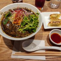 Black sesame tan tan. Absolutely gorgeous and delicious!! at T's Tantan - Tokyo JR Station in Tokyo