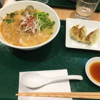 Golden sesame ramen at T's Tantan - Tokyo JR Station in Tokyo