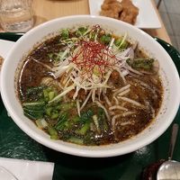 black sesame ramen at T's Tantan - Tokyo JR Station in Tokyo