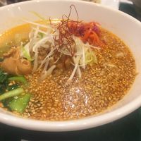 Golden sesame ramen  at T's Tantan - Tokyo JR Station in Tokyo
