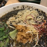 Vegan Black Sesame Tantanme at T's Tantan - Tokyo JR Station in Tokyo