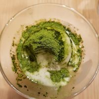 Matcha ice cream at T's Tantan - Tokyo JR Station in Tokyo