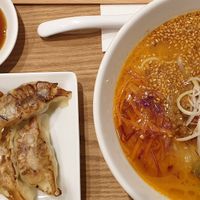 Golden sesame and dumpling set at T's Tantan - Tokyo JR Station in Tokyo